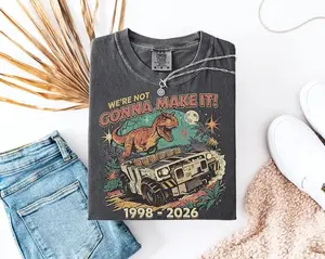 Dinosaur Animal Kingdom Inspired T-Shirt, We're Not Gonna Make It Theme Park Tee, Not Our Dino Iguanodon Matching Family Vacation Shirts