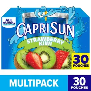 Capri Sun Strawberry Kiwi Juice Box Pouches, 30 ct Box, 6 fl oz Pouches