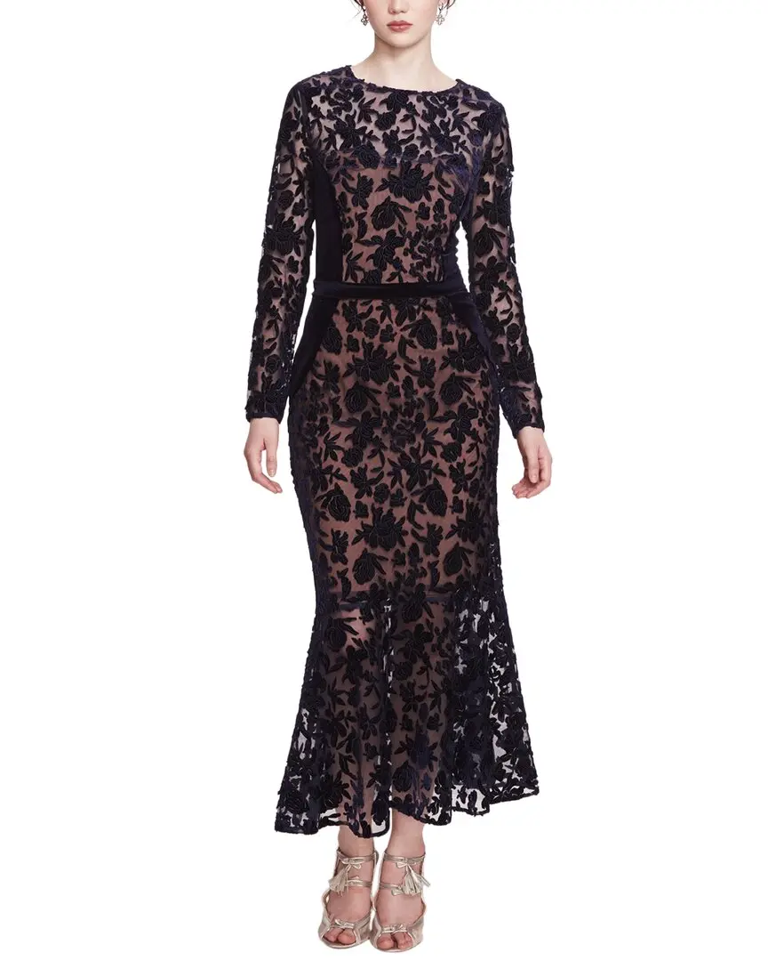 Marchesa Notte Midi Dress