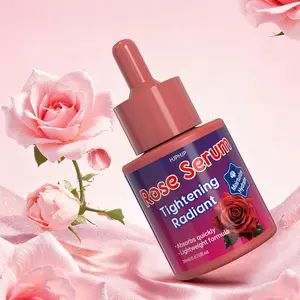 HJPHJP Rose Serum, Face Serum For All Skin Types, Niacinamide Serum, Halloween/Christmas, Mild Formula, Hydrating And Moisturizing, Rose Scent, Travel Essentials-20ml