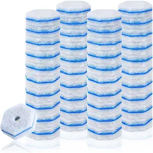 40 Count Disposable Toilet Brush Refills - Compatible with  Toilet Brushes, Easy Cleaning Toilet Bowl Sponge Wand Heads