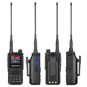 Amateur Ham Two Way Radio Station, 1 Count 256CH Air Band NOAA LCD Color Police Scanner, 5W 6 Bands  Aviation Walkie Talkie, Handheld Walkie Talkie