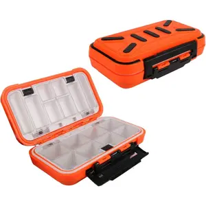Fishing Lure Boxes, Waterproof Portable Tackle Box Organizer With Storing Tackle Set Plastic Storage - Mini Utility Lures Fishing Box, Small Organizer Box (Storage-O-M)