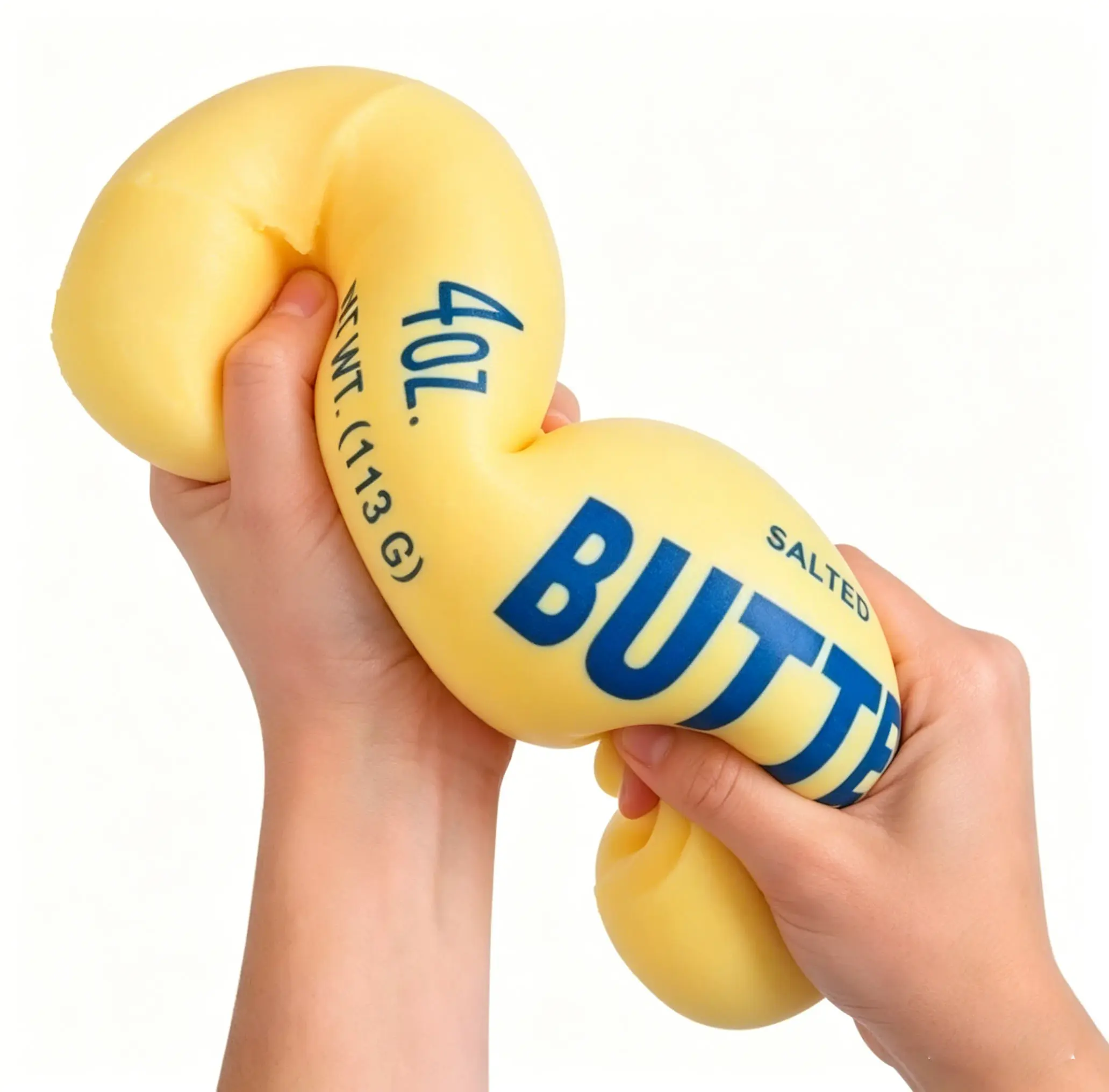 Butter Bar-Shaped Slow-Rebound Toy, Soft Sticky Texture, Realistic Sensory Experience, Stress Relief Toy, Ideal Gift for Kids and Adults