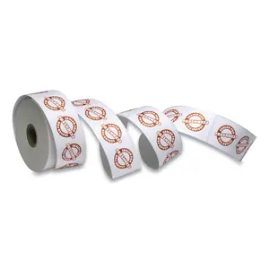 Iconex ICX90232497 6 in. Tamper Seal Label, Red & White