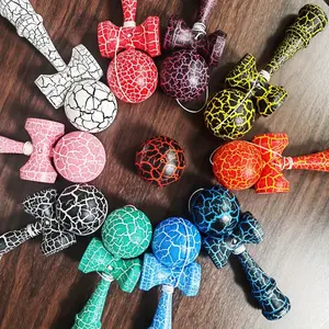 Professional competition-grade full-size 7inch wooden kendama toy - hand-eye coordination and agility training toy, lightweight and durable coordination game, standard size 2.75"x7" eco-friendly wooden kendama, suitable for competition and entertainment