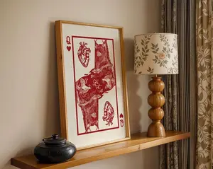 Yellowjackets Antler Queen  Queen of Hearts Playing Card Poster1 - (Unframe)