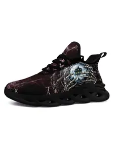 Men's Gothic Steampunk Clock Athletic Workout Sneakers - Lightweight Breathable Comfort Walking & Gym Shoes