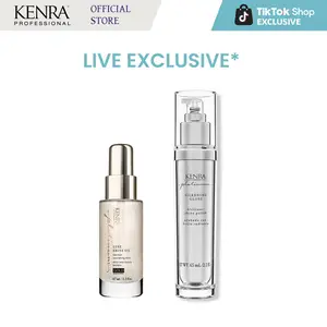 KENRA PROFESSIONAL Platinum Luxe Shine Oil + Silkening Gloss Haircare Bundle, Hair Oil & Treatment for Styling
