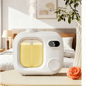 White Automatic Mini Aromatherapy Diffuser! Also functions as a mini humidifier and night light, plus it's a long-lasting deodorizer that freshens the air. Ideal for bathrooms, offices, bedrooms, and more.perfect for hydrating plants and promoting sl