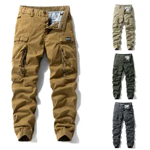 Men’s Washed Finish Cargo Jogger Pants – Multiple Pockets, Zipper Closure, Durable, Breathable, Skin-Friendly, Lightweight, Versatile Pants for Work & Everyday Outdoor Wear (Available in Multiple Colors)