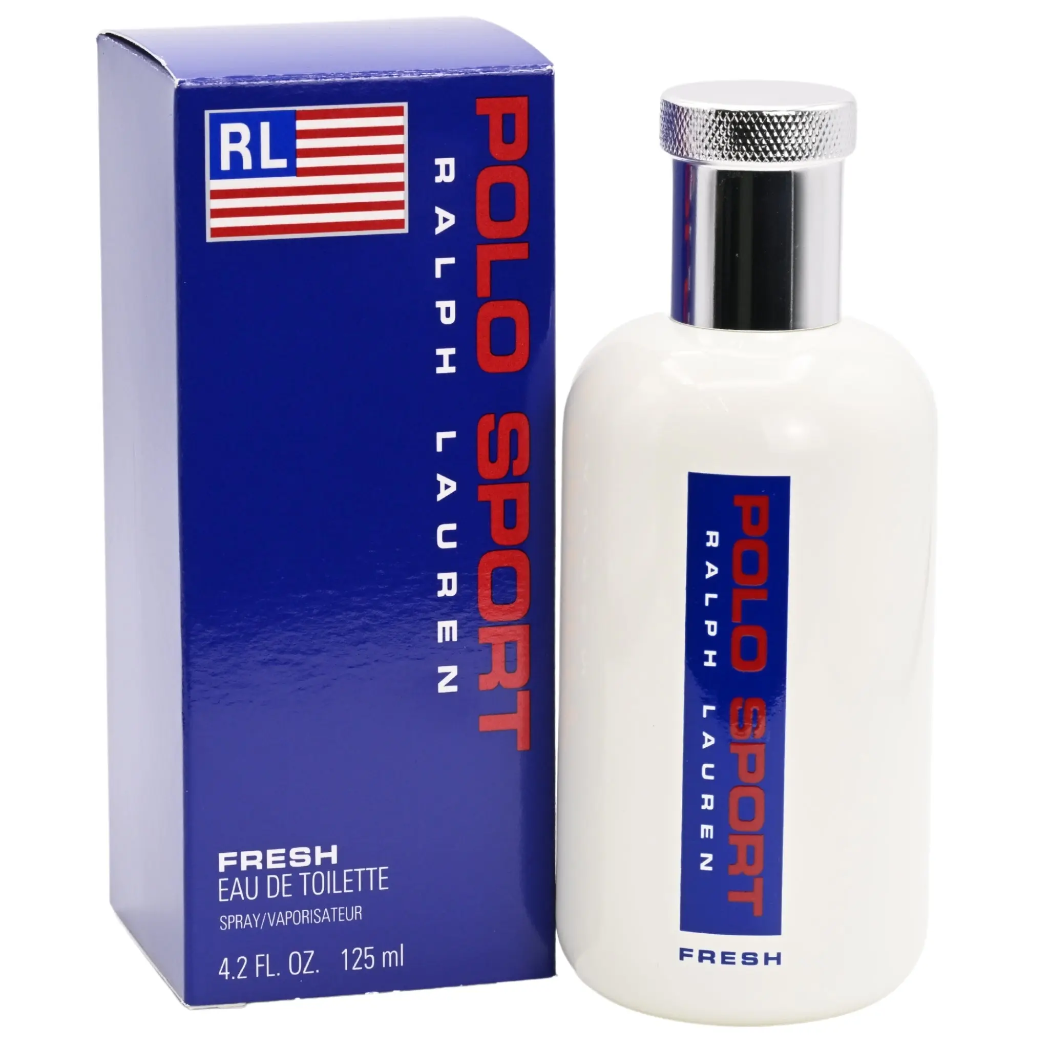 Ralph Lauren Polo Sport Fresh Men's Eau de Toilette Spray, 4.2 fl oz - Men's Cologne with Aromatic Citrusy, Mandarin, Mint, Sage & Cedarwood Notes, Effortlessly Masculine Light Scent, Lavender, Gifts For Boyfriend, Spray Bottle, Signature Scent, Aquatic