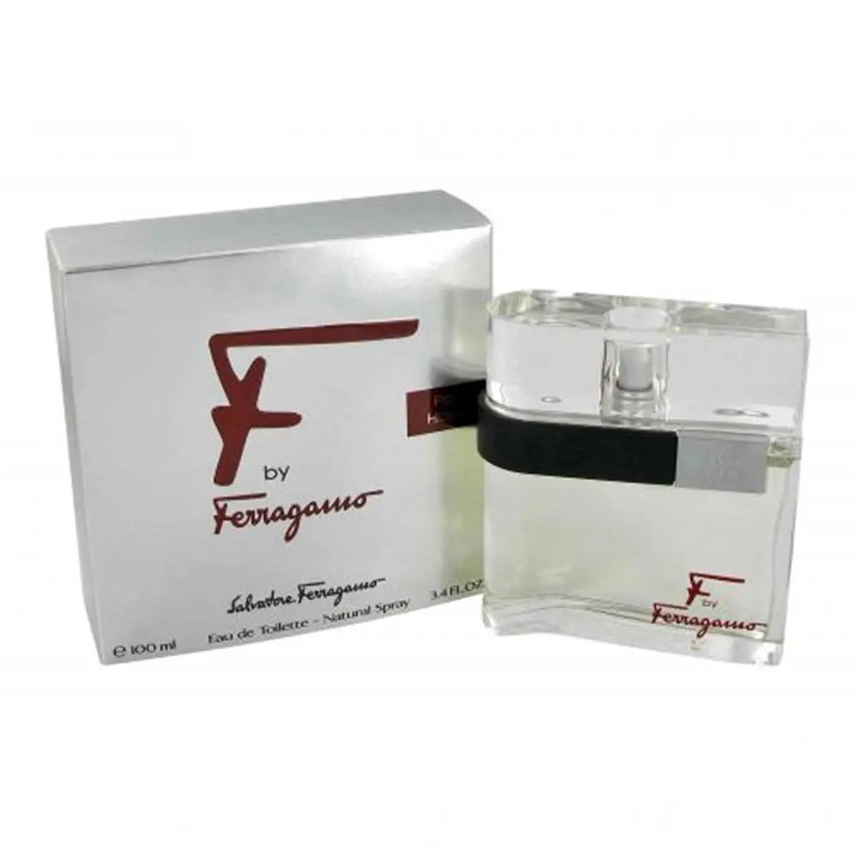 Salvatore Ferragamo F Men's Eau de Toilette Spray, Aromatic Woody Fragrance with Lavender and Black Pepper Notes, 3.4 oz, Fragrance Cologne, Aromatic Woody Fragrances