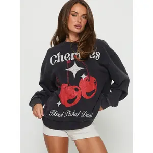 Hand Picked Graphic Jumper Black