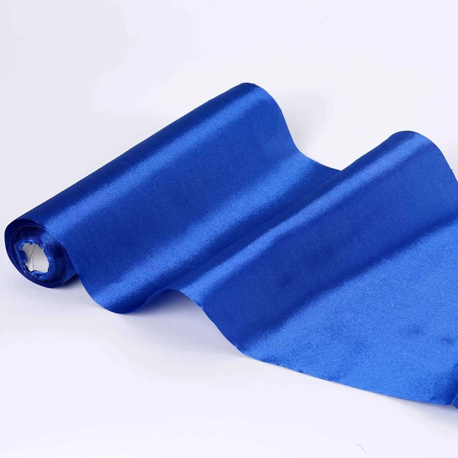 12"x10 Yards Royal Blue Satin Fabric Bolt, Wholesale DIY Craft Fabric for Curtains, Ceiling Draping, Interior Room Decor