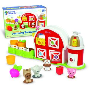 Learning Resources Peekaboo Learning Barnyard Playset - Farm Animal Toys, Montessori Toddler Toys, Imaginative and Fine Motor Skills, Counting Skills for Kids