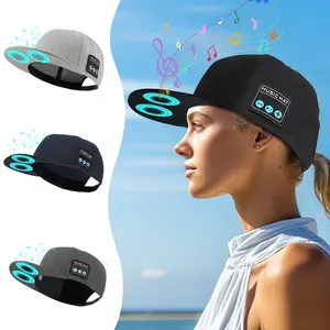 Cross-border wireless audio hat, Bluetooth 5.4 dual speakers, outdoor sports outdoor music peaked cap