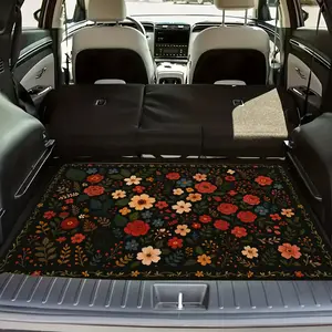 1pc Non-Slip Trunk Mat, Fit for SUVs, Sedans, Trucks, Secure Trunk Organizer & Decorative Floor Mat, Pet Mat, Vehicle Interior Accessory, Vibrant Pattern, Longlasting Protection, Car Trunk Liner, Car Trunk Protector, Trunk Mat for Car, Floor Mats For Car