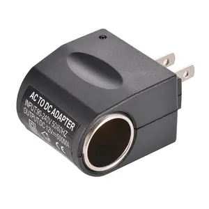AC Wall Outlet To 12V DC Wall Plug Socket Lighter Converter Adapter US Plug AC to DC Car Lighter Socket Adapter Converter  Power Inverters Amplifier Power Car Refrigerator (US Plug, Output: DC 12V 500mA) 110V AC to 12V DC