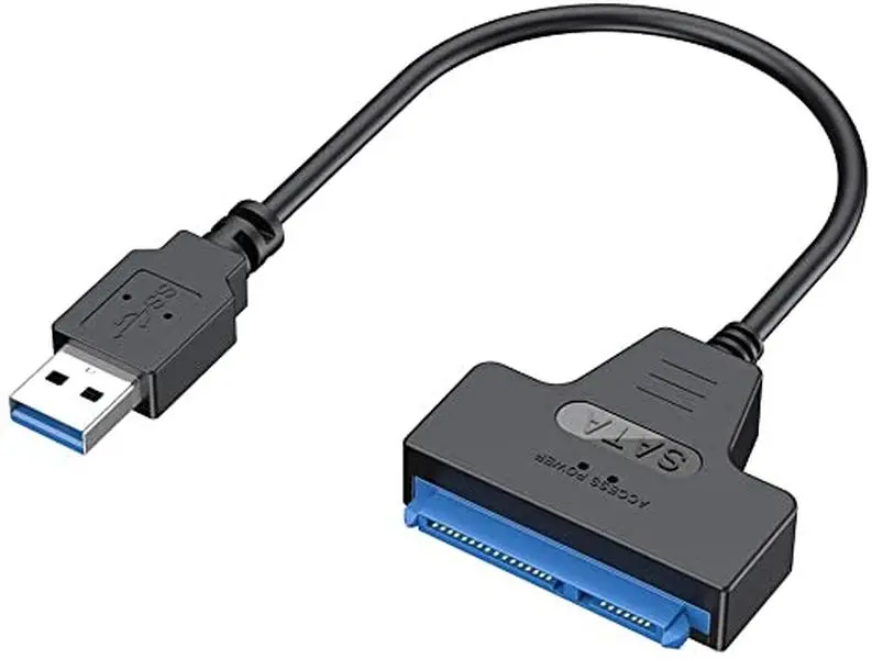 SGElectronix USB 2.0-to-SATA Converter Cable, 22-Pin SATA Interface Adapter for 2.5in Laptop Hard Disk Drives and SSDs, Usb-To-Sata