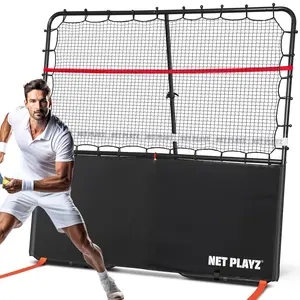NET PLAYZ Pickleball Rebounder Training Tool - Adjustable Angles, Easy Setup & Storage - Improve Your Forehand, Backhand, Dink, and Volley Accuracy, & Develop Your Kitchen Game