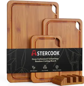 Astercook Cuttingboard Set - Durable Kitchen Tool with Non-Slip Surface & Easy-Clean Surface for Efficient Food Preparation Chopping Knives Knives