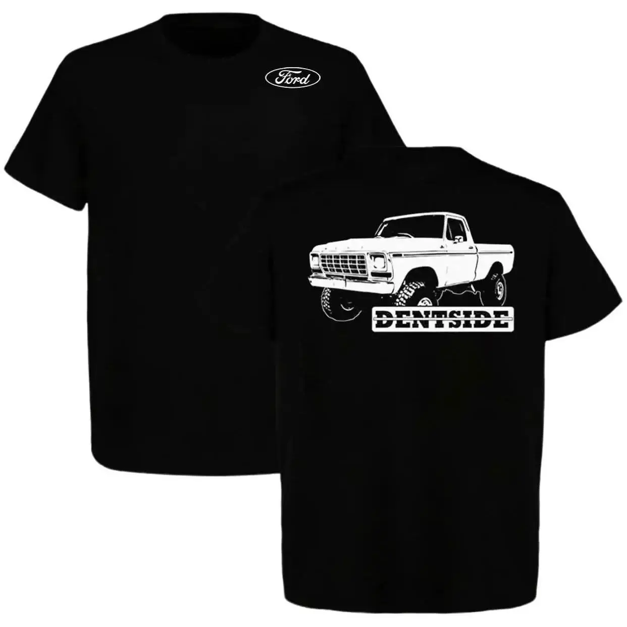 1978 1979 Ford Dentside 4x4 T-Shirt – Vintage Double Sided Pickup Truck Graphic Tee