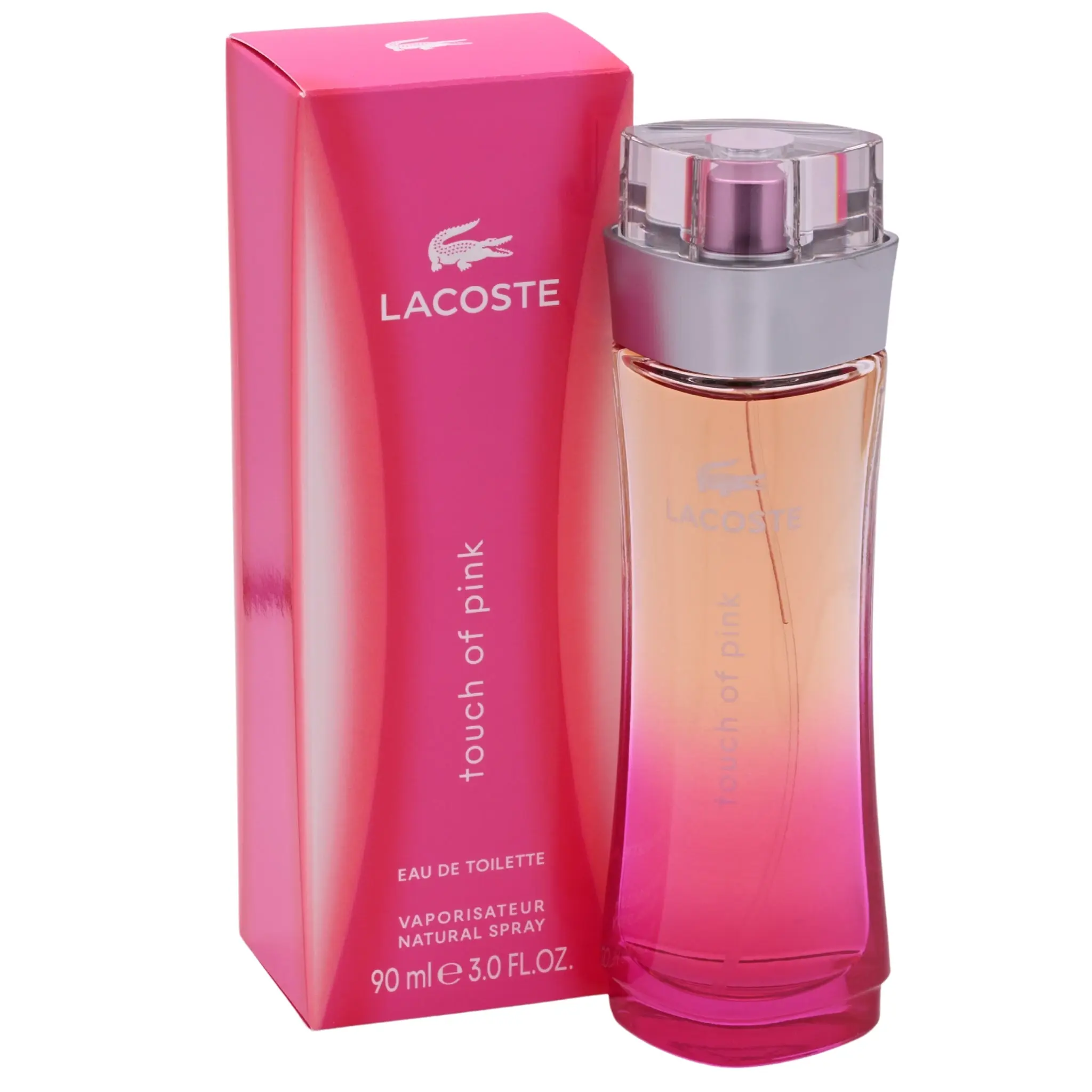 LACOSTE Touch of Pink Women's Fragrance - 3.0 oz Floral Fruity Citrus-Infused Jasmine-Themed Casual EDT with Blood Orange, Elegant Mist, New in Box (Fragrances for Women), Citrus-Infused Women's Fragrance