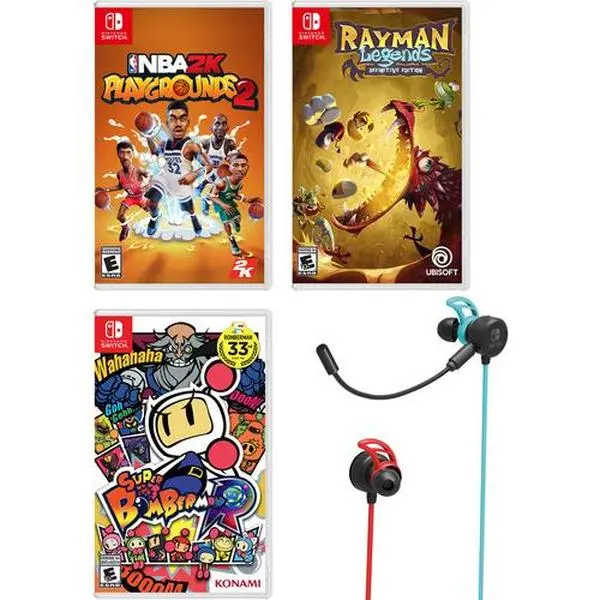 Nintendo Switch Value Bundle 2 - Portable Gaming Products, Multi-Games Support, New Condition Video Game Console Bundle