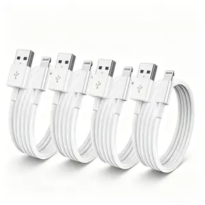 2/4/6-Piece  fast charger Set of Older iPhone usb-a Cables, 6-Foot Lightning Charging Cable, Apple-Certified, Compatible for iPhone 14/13/12/11 Pro/X/Xs Max/XR/8 Plus/7/6s/SE/5c/5s, and iPad Air/Mini USB Charging, 6 Feet