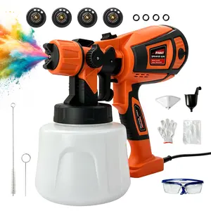 850W HVLP paint sprayer， Electric Spray Gun for house painting，1400ml/47oz，4 Nozzles & 3 Patterns,suitable for furniture, cabinets, walls, doors and DIY Home Painting Projects— FURRELOR