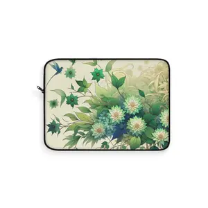 Floral Laptop Sleeve, Nature-Inspired Computer Case, Stylish Tech Accessory, Eco-Friendly Gift, Travel Organizer