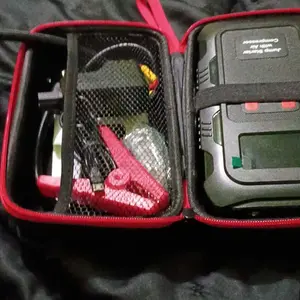 【POVASEE】 All in One Jump Starter 6000A/24000mAh Portable 12V Power Bank with 150 PSI Air Compressor for Car Starting & Tire Inflation Smart LCD Display
