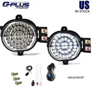 Fit For 2002-2009 Dodge Ram Super Bright LED Fog Lights Lamps w/Switch LH+RH
