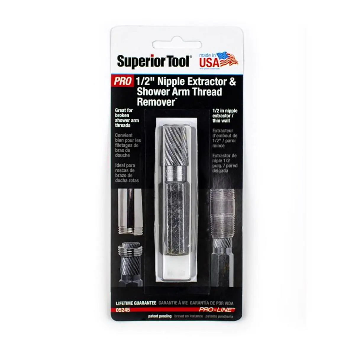 212 MAIN 0.5 in. Nipple Extractor Set - High-Quality Modern USA-Made Tool for Pipe Repair, Household Use, Plumbing Repair Supplies (Boating Water Sports Essential)