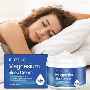 ROZINO Magnesium Sleep Cream - 100g Deep Moisturizing Night Supplement for Relaxation & Muscle Tension Relief