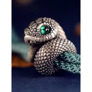 1 piece elegant retro animal zodiac snake-shaped bracelet - electroplated, non-fading and anti-allergy, perfect for casual wear, daily men and women's accessories and gifts, suitable for vacation and New Year gifts.