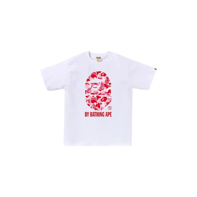 BAPE ABC Camo By Bathing Ape Tee (SS25) White/Pink (men) by StockX