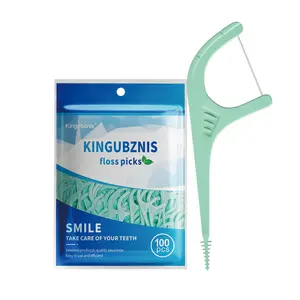 100 Pack Dental Floss with Ergonomic Handle, Precision Oral Care, Comfortable Teeth Cleaning, Fda Registered, Solid Form