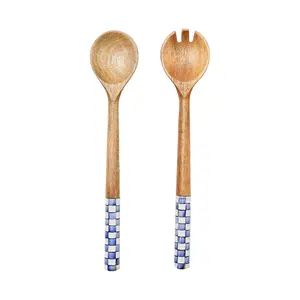 MacKenzie- Childs Wooden Salad Servers