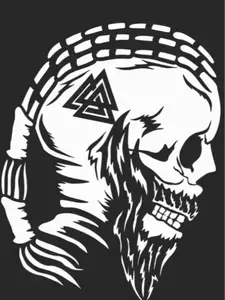 norse god viking odin vinyl decal sticker 5"