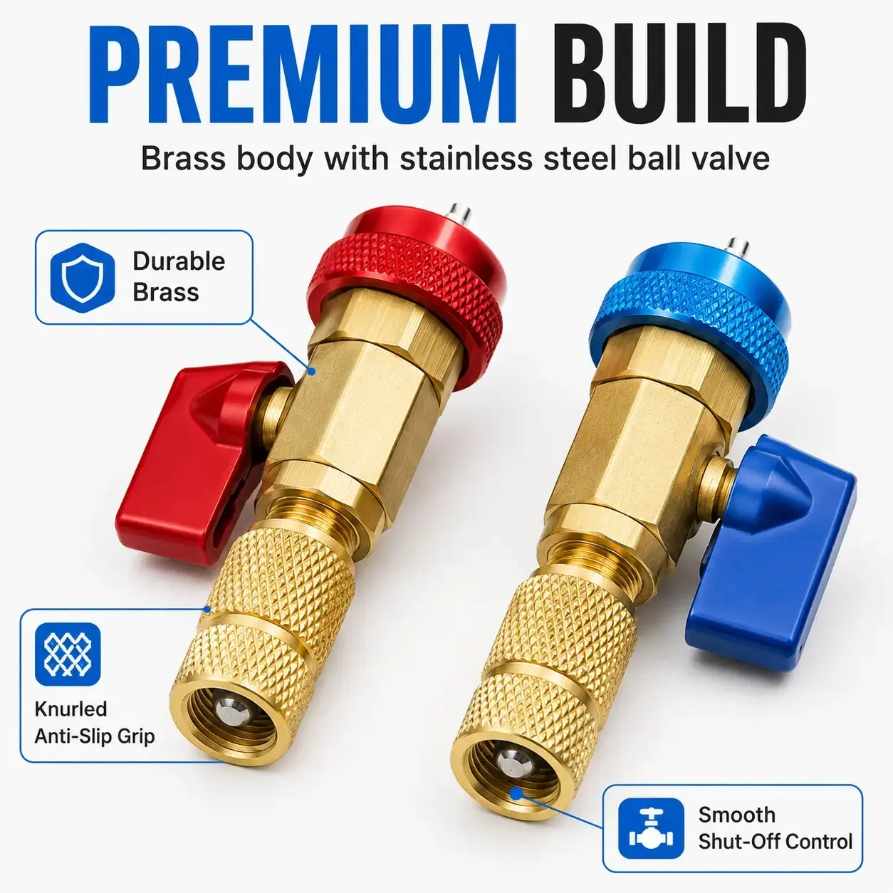 R134A High & Low Pressure AC Valve Core Remover Installer Tool Kit