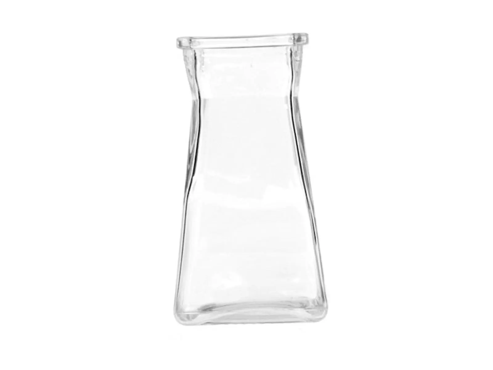 212 Main AI-N3097 Clear Gathered Square Vase
