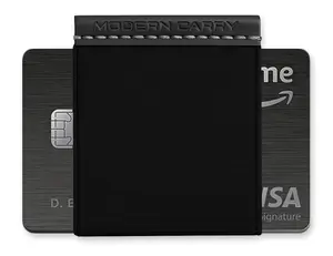 Slim Minimalist Wallet for Men – Horizontal Card Holder with Quick Access Elastic | Front Pocket Wallet Holds 2–12 Cards Quick Draw Horizon