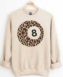 Leopard 8 Ball Graphic Top