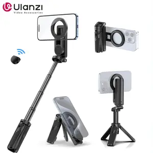 Ulanzi JJ03 Dual-sided Magnetic Phone Tripod Smartphone Grip Selfie Stick with Remote Vlog Tripod for Photography Video Vlog