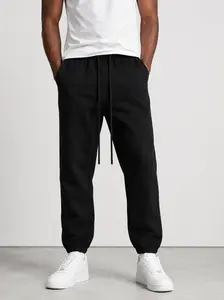 Men's Casual Joggers Cotton Sweatpants Workout Athletic Pants with Pockets Drawstring Gym Running Pants