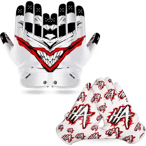 Football Gloves Sticky Grip Youth Football Gloves| Receiver Gloves for  8-12, Durable Youth & Adult Tacky    Day Gear
