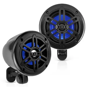 4" Waterproof Off-Road Speakers 150W 360¬∞ Bracket Black