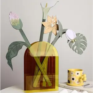 Paper flower aromatherapy fragrance card, floral diffuser, home decoration item, high-end vase ornament.